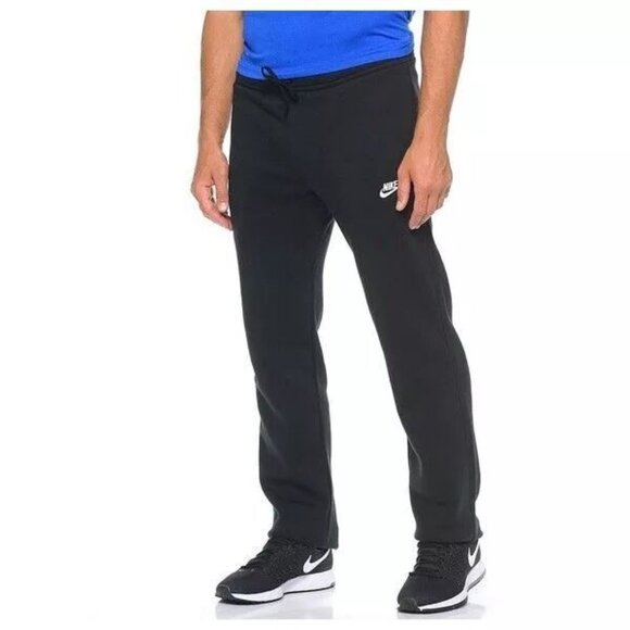 Nike Club Fleece Men's Size 2XL Sweatsuit Black Neon Volt Warm Up Hoodie Pants - Picture 9 of 15